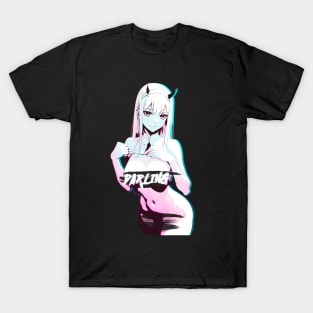 Darling #2 Ocean Bleach Zero Two Aesthetic Edit T-Shirt